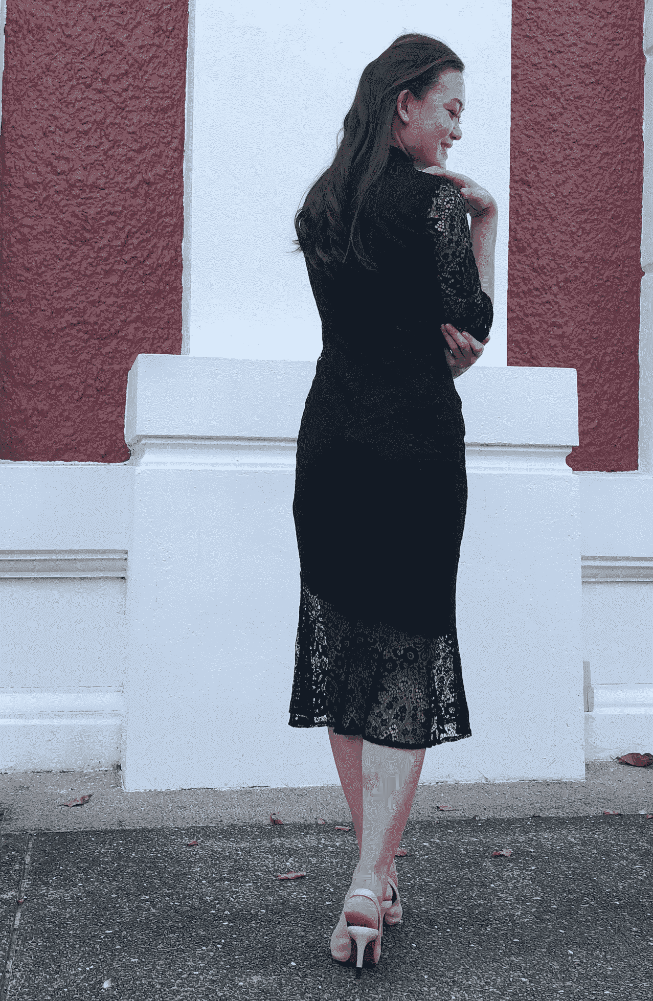 Rebecca Lace Cheongsam Dress