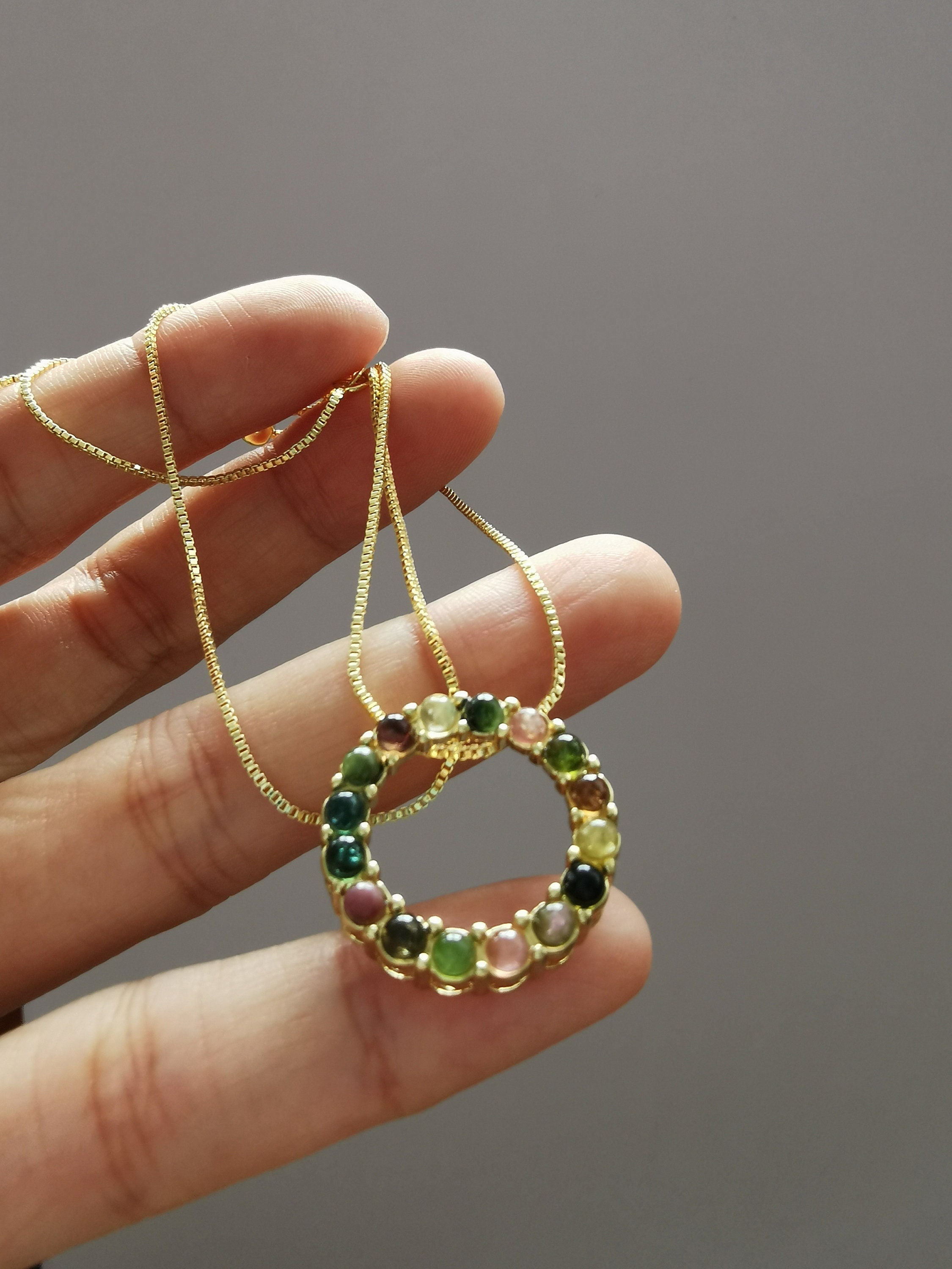 Round Agate Crystal Beads Balance Chakra Healing Necklace Grade A