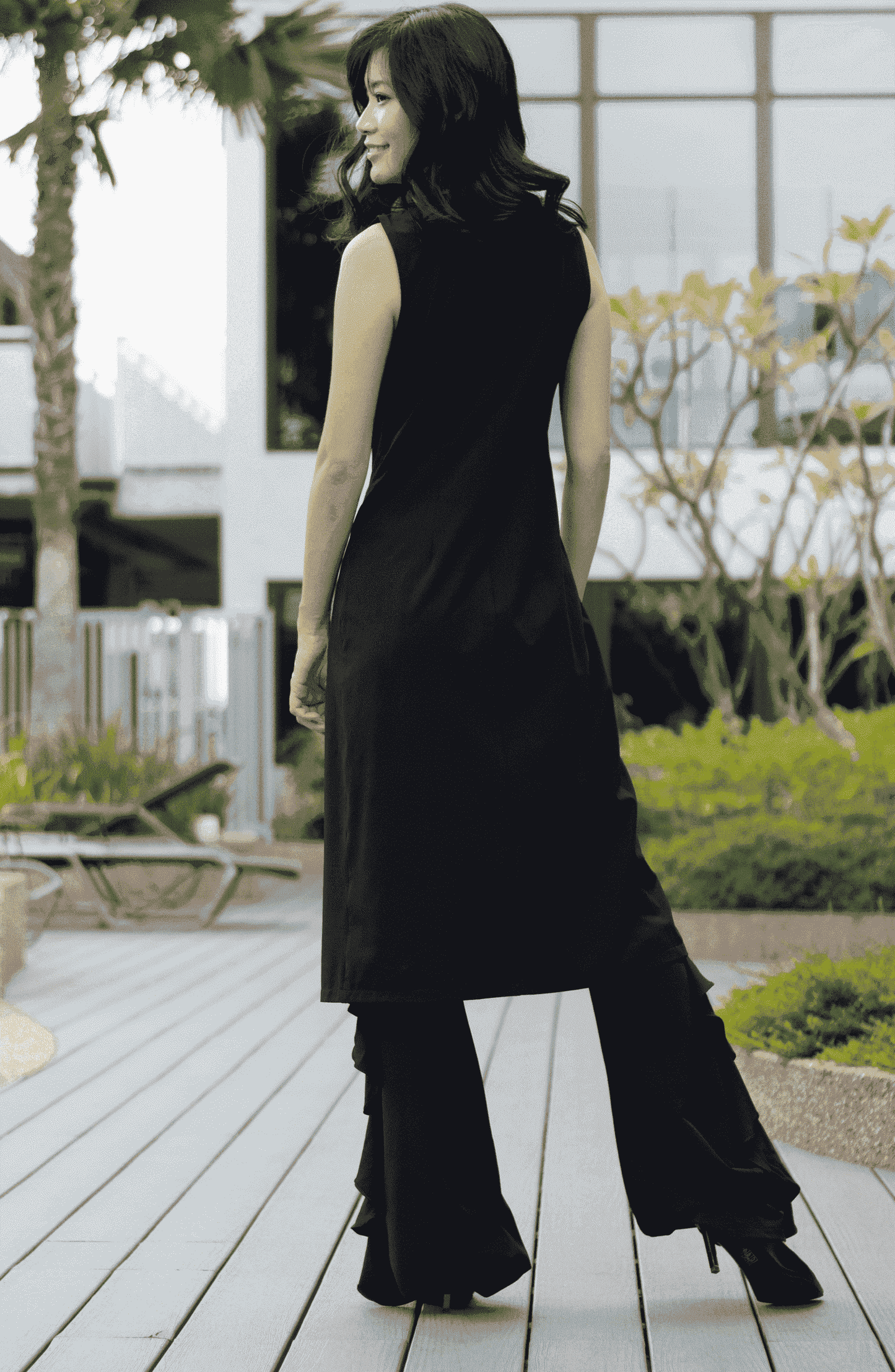 Louisa Longline Coat with Ring Tie