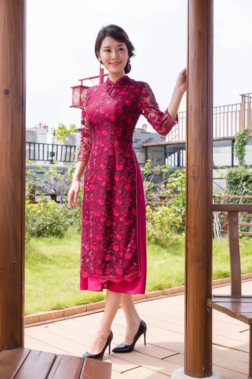 asos red lace midi dress ASOS DESIGN velvet flutter sleeve midi dress with lace insert in red