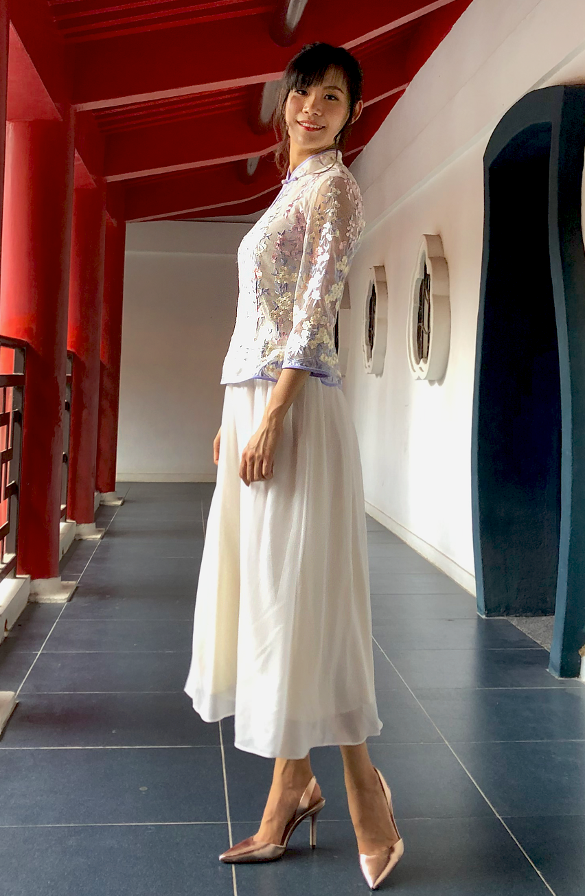 Cheongsam hot sale midi dress