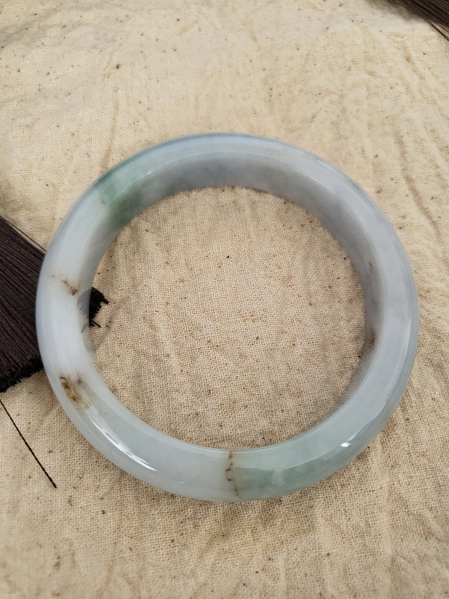 54 mm Lavender Jadeite Grade A Bangle Natural Burma Jade Purple [LAVENDER TURQUOISE COLLECTION]